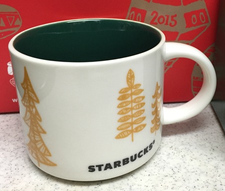 Starbucks City Mug 2015 Holiday Season Green