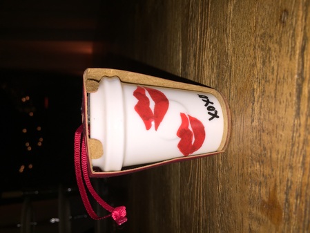 Starbucks City Mug Lips Ornament 2015