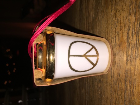 Starbucks City Mug Peace Sign Ornament 2015