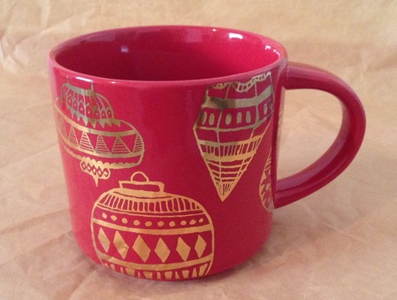 Starbucks City Mug 2015 Red Holiday Stacking mug 14oz