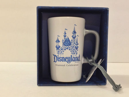 Starbucks City Mug Disneyland Diamond Celebration Ceramic Ornament