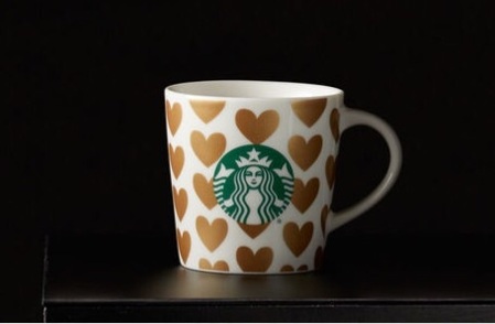 Starbucks City Mug Golden Hearts Demi Mug