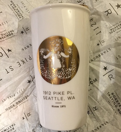 Starbucks City Mug 2015 Pike Place Double Wall Traveler