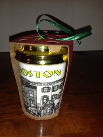 Starbucks City Mug 2015 Boston Ornament