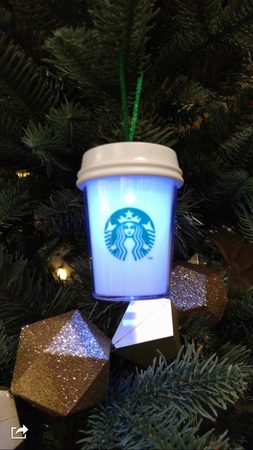 Starbucks City Mug 2015 LED Paper Cup Ornament