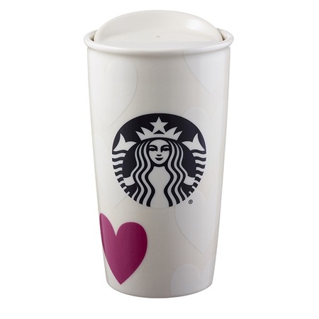 Starbucks City Mug 2016 Valentine\'s Day Heart Traveler