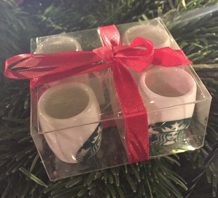 Starbucks City Mug 2015 Set of 4 Miniature Logo Mugs