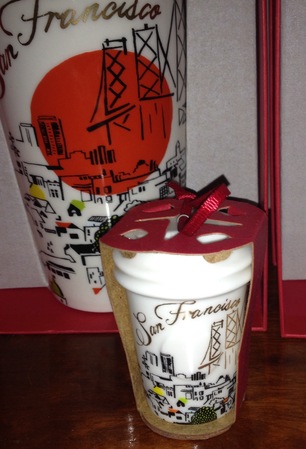 Starbucks City Mug 2015 San Francisco Ornament