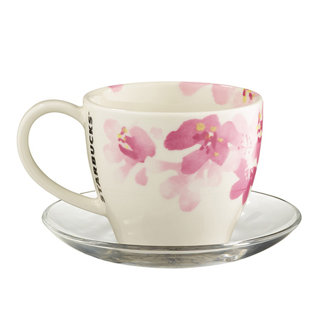 Starbucks City Mug 2016 Sakura Tea Cup with Saucer
