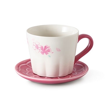 Starbucks City Mug 2016 Floral Set Mug with Saucer