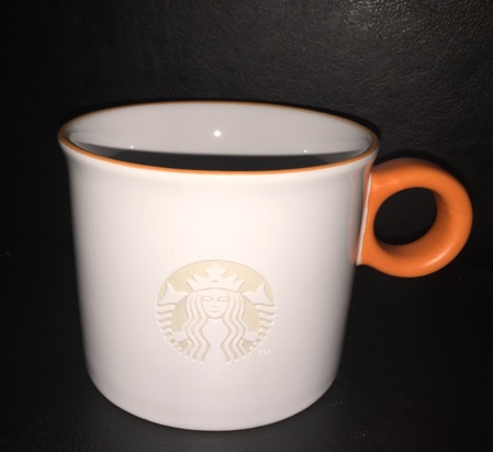 Starbucks City Mug 2016 Etched Siren Logo Neon Orange Mug 12oz