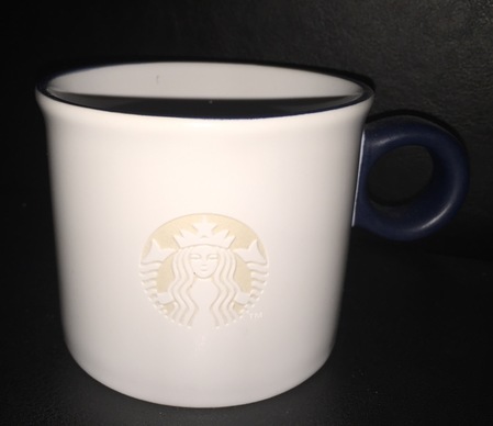 Starbucks City Mug 2016 Etched Siren Logo Dark Blue Mug 12oz