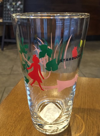 Starbucks City Mug Walking Girl Glass Cup