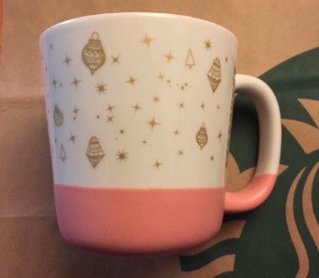 Starbucks City Mug 2016 Pink Base Baubles Mug 14oz