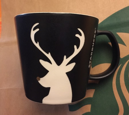 Starbucks City Mug 2016 Etched Reindeer Mug