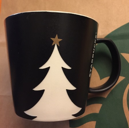 Starbucks City Mug 2016 Etched Christmas Tree Mug