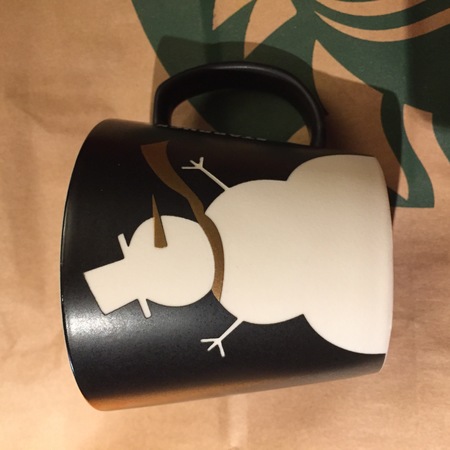 Starbucks City Mug 2016 Etched Snowman Mug