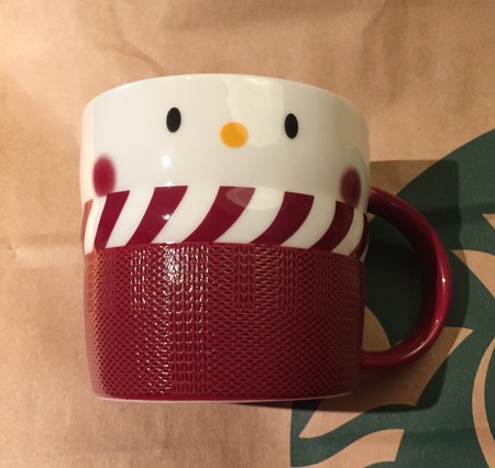 Starbucks City Mug 2016 Snowman with Scarf Mug