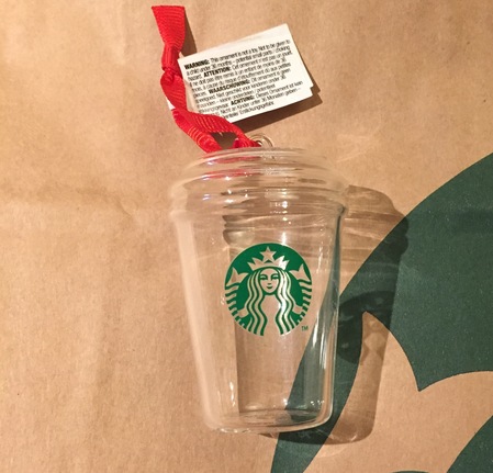 Starbucks City Mug 2016 Glass Cup Ornament