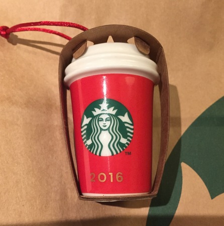 Starbucks City Mug 2016 Red Cup Ornament