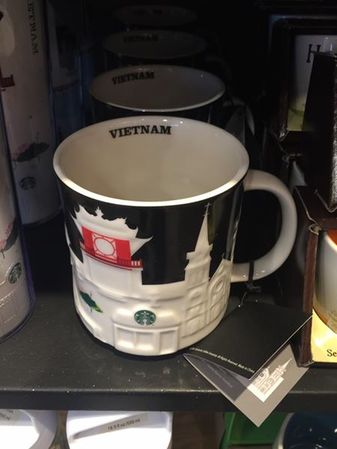 Starbucks City Mug 2016 Vietnam Black Relief