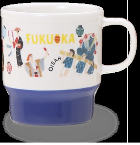 Starbucks City Mug Japan Geography Series Fukuoka