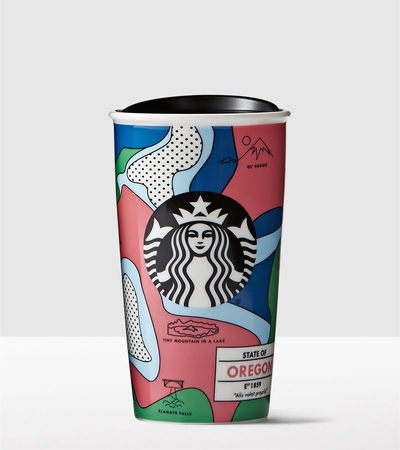Starbucks City Mug 2016 Oregon Double Wall Traveler