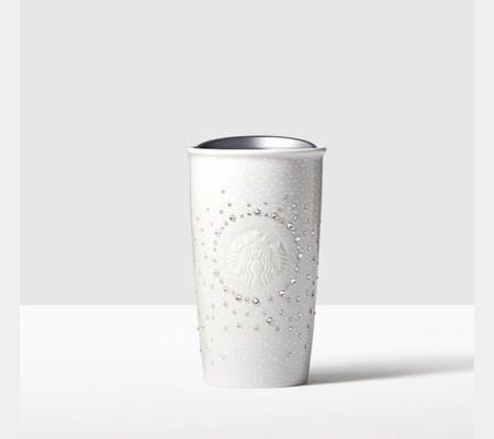 Starbucks City Mug 2016 Double Wall Traveler adorned with Swarovski Crystals