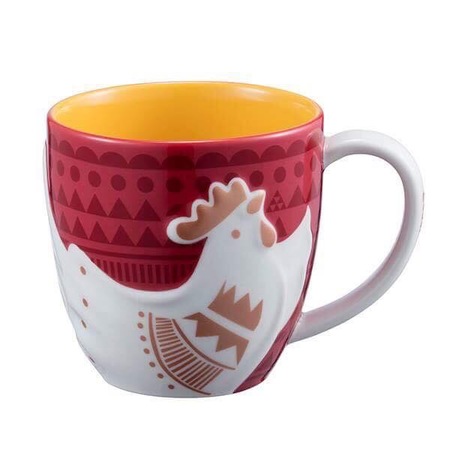 Starbucks City Mug 2017 Year of the Rooster Red Mug