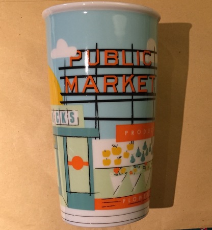 Starbucks City Mug Pike Place Market Double Wall Traveler