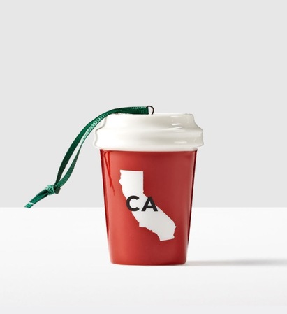 Starbucks City Mug 2016 California State ornament