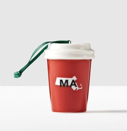 Starbucks City Mug 2016 Massachussetts State Ornament