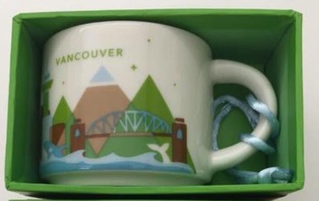 Starbucks City Mug Vancouver YAH ornament