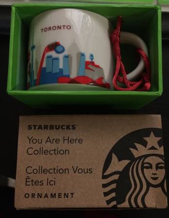 Starbucks City Mug You Are Here in Toronto Ornament
