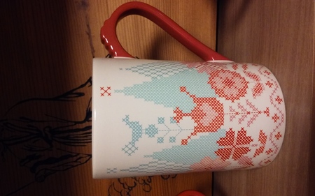 Starbucks City Mug 2014 valletine Cross-stitch mug