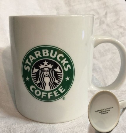 Starbucks City Mug Starbucks logo 16 oz, Made in China,1999