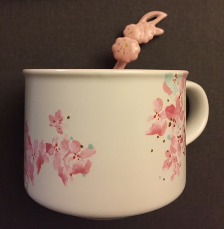 Starbucks City Mug 2017 Spring Blossom mug  with Stirrer