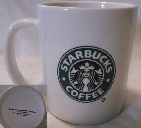 Starbucks City Mug Starbucks logo 16 oz, Made in China, 2004