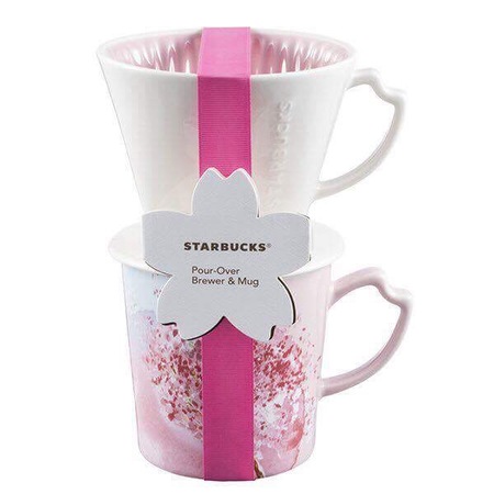 Starbucks City Mug 2017 Sakura Pourover Dripper & Mug Set