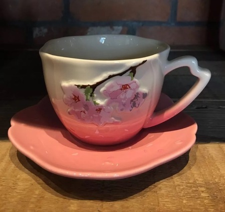 Starbucks City Mug 2017 Day Sakura Cup with saucer