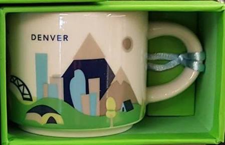 Starbucks City Mug You Are Here in Denver Ornament