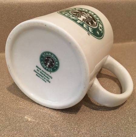 Starbucks City Mug Old Starbucks logo, Decorated in USA, 90s release