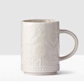 Starbucks City Mug 2017 White Floral Mug