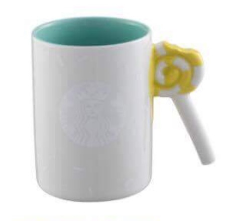 Starbucks City Mug 2017 Lollipop Handle Green Mug