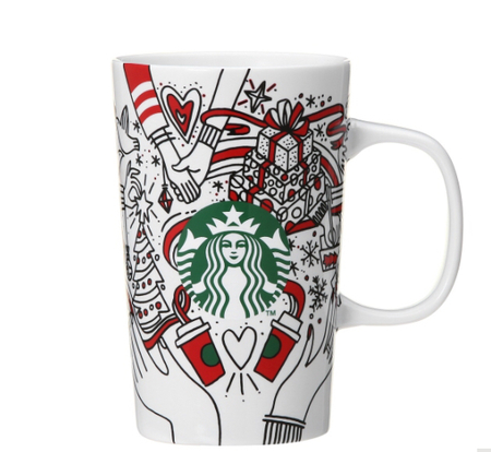 Starbucks City Mug 2017 Holiday White Mug