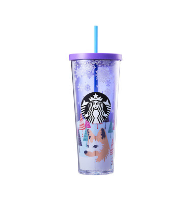 Starbucks City Mug 2017 Cold Cup Christmas Edition - Purple