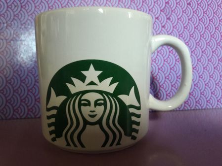 Starbucks City Mug 2016 White & Green Siren logo mug 12 oz made in BRAZIL