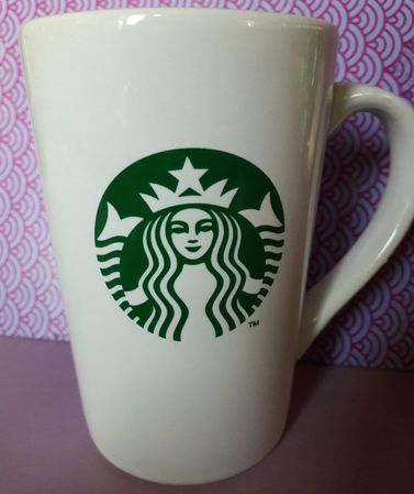 Starbucks City Mug 2016 White & Green Siren logo tall mug 12 oz  made in BRAZIL