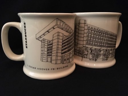Starbucks City Mug 2015 J Edgar Hoover FBI Building