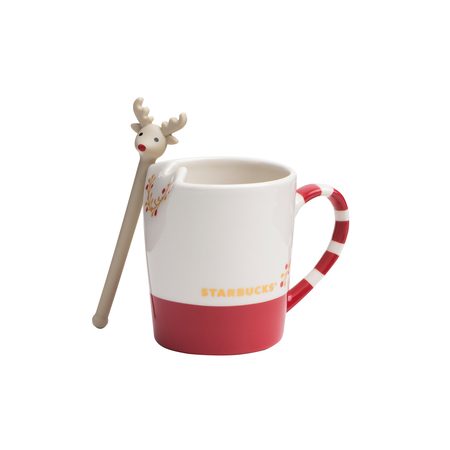 Starbucks City Mug 2017 Reindeer Mug with Stirrer